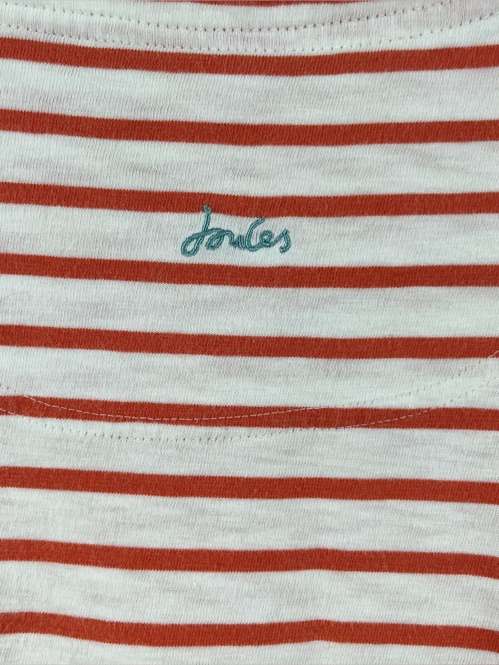 Joules Harbour 100% Cotton Breton Stripe Long Sleeve Top Premium Grade US 12 - Picture 6 of 7